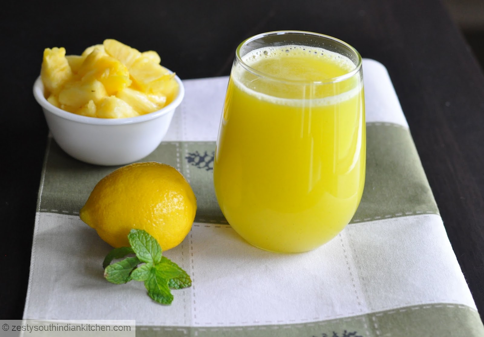 pineapple mint juice